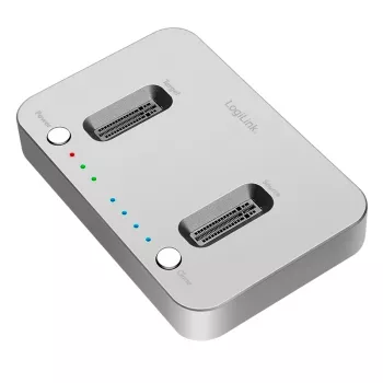 LogiLink USB 3.2 Gen2 dokovací stanice, 2-Bay, pro M.2 NVMe SSD, funkce klonování