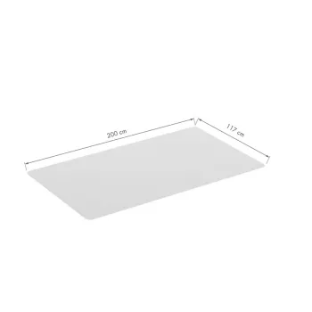 Podložka na podlahu LOGILINK pro tvrdé podlahy, 117 x 200 cm, ultra měkké PVC, průhledná, protiskluzová, bez ftalátů, vhodná pro podlahové vytápění