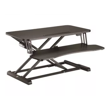 Konvertor stolu pro stání a sezení LogiLink EO0054 s odkládací deskou na klávesnici, jeden motor, černý