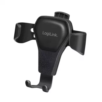 Univerzální držák smartphonu do auta na výdech ventilace LogiLink AA0164, otočný o 360°, ovládání jednou rukou, černý