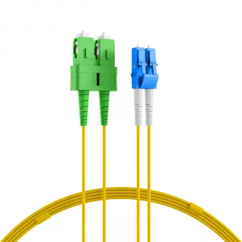 EFB Elektronik duplexní propojovací kabel LC-SC/APC 9/125µm OS2 LSZH žlutý 2,0mm 40m