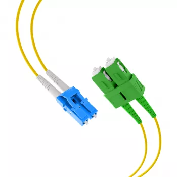 EFB Elektronik duplexní propojovací kabel LC-SC/APC 9/125µm OS2 LSZH žlutý 2,0mm 40m