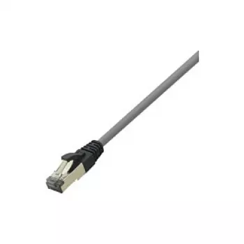 LogiLink Cat 8.1 S/FTP propojovací kabel, konektor RJ-45 na konektor RJ-45, 3 m, 40 Gbps, 2000 MHz, bez halogenů, světle šedá RAL 7035