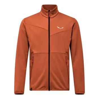 Salewa Puez Cammino Men's Fleece Jacket Walnut Brown EU 48 (M) - Polarlite Alpine Trekking Mid-Layer