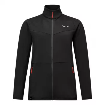 Dámská fleecová bunda Salewa Puez Cammino Polarlite, Black Out, velikost 40 (L)