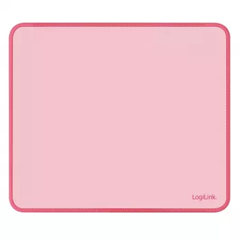 LogiLink podložka pod myš 220 x 250 mm růžová - textilní povrch, protiskluzová gumová základna