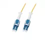 LogiLink Uniboot Push-Pull optický patch kabel LC-LC OS2, 1,0 m