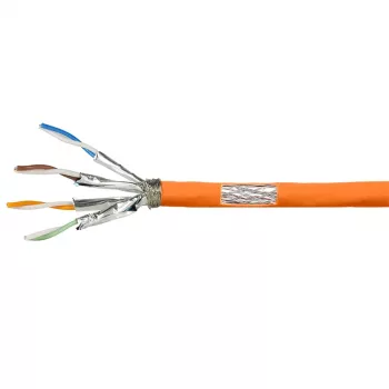 LogiLink Cat.7 600 MHz instalační kabel 23 AWG CCA, S/FTP 40 m, oranžový