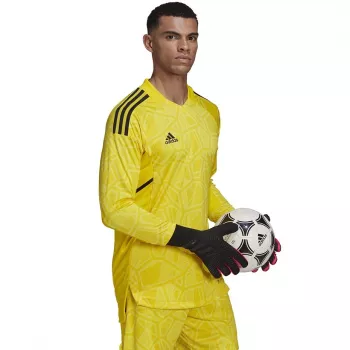 Pánský brankářský dres s dlouhým rukávem adidas Condivo 22, Solar Yellow