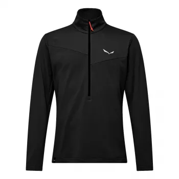 Pánský fleecový půlzip Salewa Puez Cammino Polarlite Black Out, L