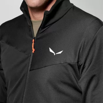 Pánský fleecový půlzip Salewa Puez Cammino Polarlite Black Out, L
