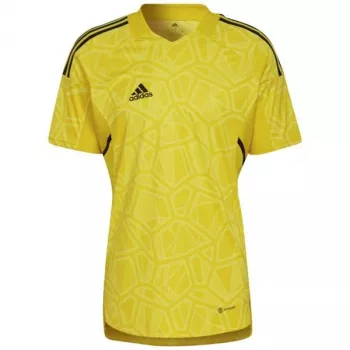 Brankářský dres adidas Condivo 22 pánský, krátký rukáv, Solar Yellow, HF0138