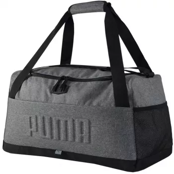 PUMA S Sports S taška 35L šedá cestovní taška s ventilovanou přihrádkou na obuv