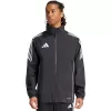 Pánská fotbalová nepromokavá bunda adidas Tiro 24 Rain černo-bílá XL