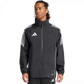 Pánská fotbalová nepromokavá bunda adidas Tiro 24 Rain černo-bílá XL