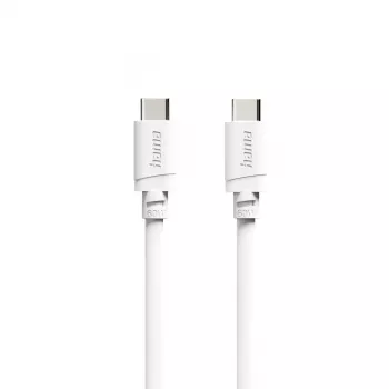 Hama USB-C na USB-C kabel, 2 m, 60 W Power Delivery, bílý