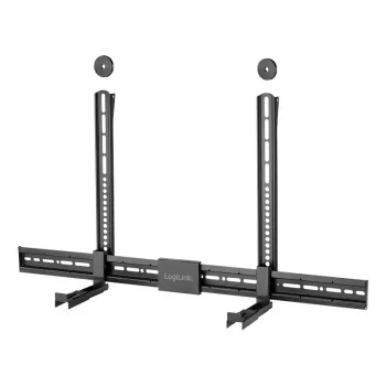 LogiLink BP0205 univerzální držák soundbaru, VESA držák, nastavitelná hloubka 86-155mm, 15kg, černý