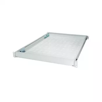 LogiLink 19 inch nastavitelná racková police pro racky s hloubkou 800 mm, světle šedá