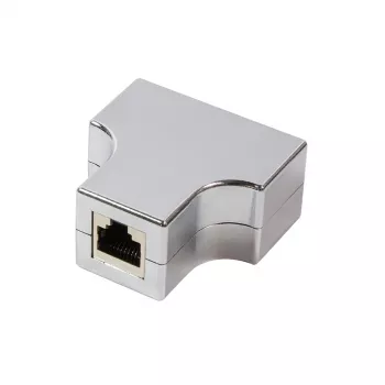 Síťový T-adapter LogiLink MP0037, RJ45 Cat5e, 100 Mbps, černý