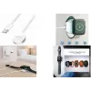 LogiLink PA0379 indukční nabíjecí kabel pro Apple Watch, bílý, 1 m, magnetický, 2.5W, USB-A