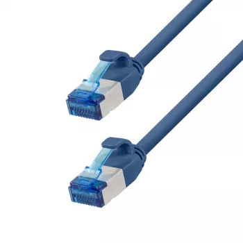 LogiLink Cat.6A Slim S/FTP LSZH patch kabel, 10 m, modrý