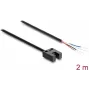 Vidlicová světelná závora Delock 5 mm, typ U, se 4 otevřenými konci kabelu, NPN, přepínatelná L/D, 2 m