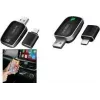 LogiLink BT0076 bezdrátový adaptér CarPlay & Android Auto, Bluetooth 5.0, USB-C na USB-A, černý