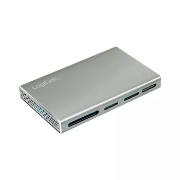 LogiLink USB 3.2 Gen1 5v1 čtečka karet, kovové pouzdro, stříbrná