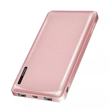 LogiLink mobilní power banka 10000 mAh LiPo USB-C PD růžová