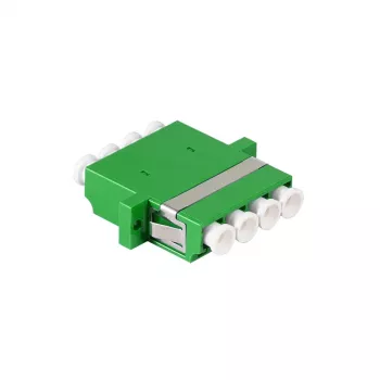 LogiLink LC Quad sada optických adaptérů, 12 kusů, zelená, s přírubou, SC Duplex Breakout