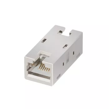 LogiLink NP0067 Cat.6A stíněná RJ45 inline spojka, kovové pouzdro, průmyslová kvalita