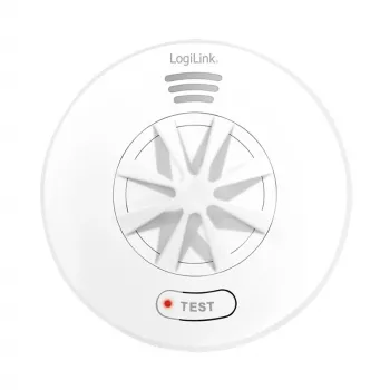 LogiLink SC0232 tepelný hlásič bílý 85 dB alarm třída A1 54-65°C na baterie
