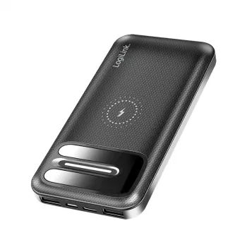 LogiLink PA0305 mobilní powerbanka 8000 mAh s bezdrátovým nabíjením, černá