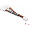 Y kabel ventilátoru Delock, 1 x 3pin zásuvka na 2 x 3pin zástrčka, 10 cm
