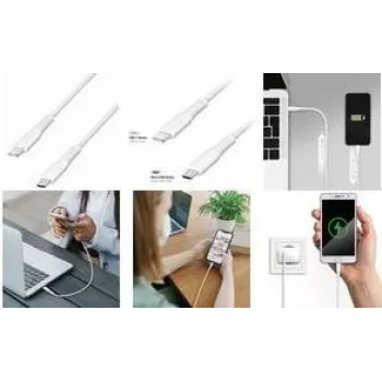 LogiLink USB 2.0 kabel, USB-C na Micro USB-B, 3 m, bílý
