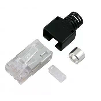 EFB Elektronik Stewart SS37 RJ45 Male Field Assembly Connector, Shielded, Tool-free, Cat.6A/7/7A/8, Zinc Die-Cast, Gold Contacts