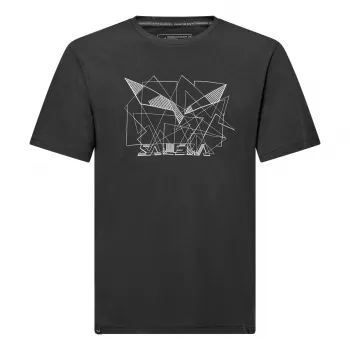 Tričko Salewa Eagle Geometric pánské, Black Out, velikost L