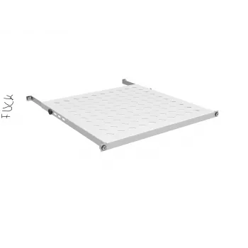 EFB Elektronik 19 inch pevná racková police 0,5U, nosnost 70 kg, hloubka 750-850 mm, černá (RAL 9005)