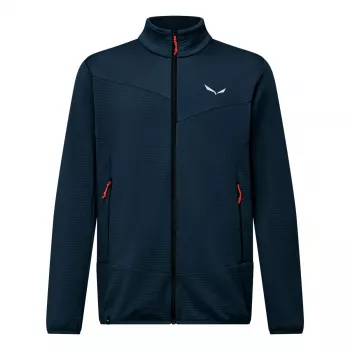Pánská mikina s kapucí na zip Salewa Puez Altavia Full-Zip Hoody, Navy Blazer, M