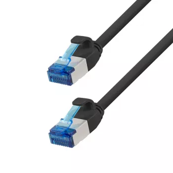LogiLink SlimLine Cat.6A S/FTP LSZH propojovací kabel, 20 m, černý