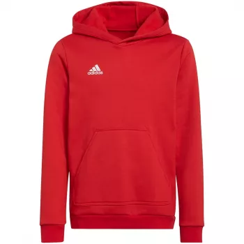 Dětská mikina s kapucí adidas Entrada 22 červená 140 cm