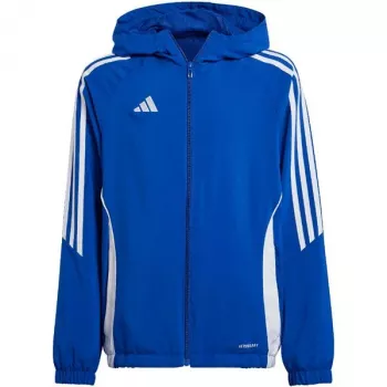 Juniorská tréninková mikina adidas Tiro 24 Team Royal Blue/bílá 152cm
