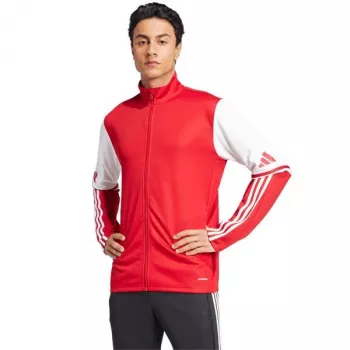 Pánská tréninková mikina adidas Squadra 25 červená/bílá JD2979 velikost L