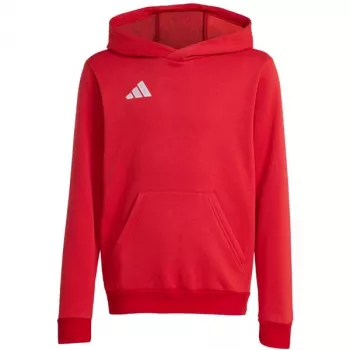 Dětská mikina s kapucí adidas Entrada 26 červená 140cm