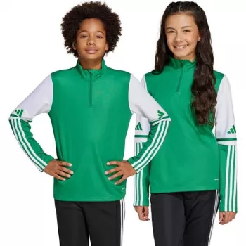 Dětský tréninkový top adidas Squadra 25 zeleno-bílý JP3160 164cm