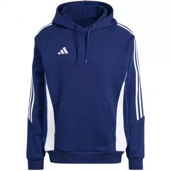 Pánská fotbalová mikina s kapucí adidas Tiro 24 Sweat Hooded Team Navy Blue/bílá