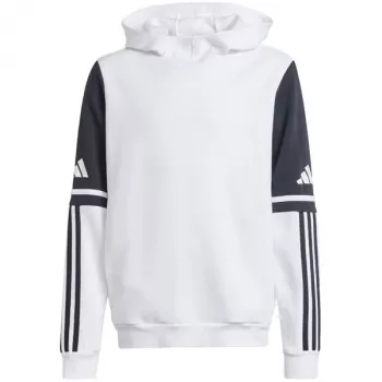 Mikina s kapucí adidas Squadra 25 dětská bílá JD4807 140 cm