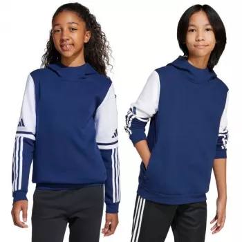 Mikina s kapucí adidas Squadra 25 dětská tmavě modrá 128 cm