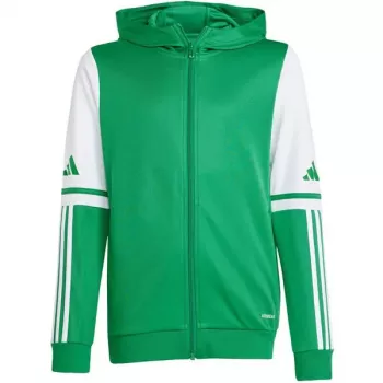 Mikina s kapucí adidas Squadra 25 dětská zeleno-bílá 164 cm