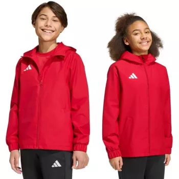 Dětská unisex all-weather bunda adidas Entrada 26 červená 152 cm